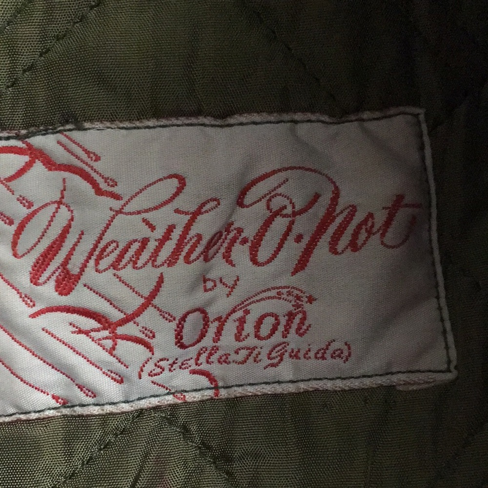 Vintage Weather O Not Olive Green Trench Coat by Orion Stella Ti Guidance - Picture 10 of 15